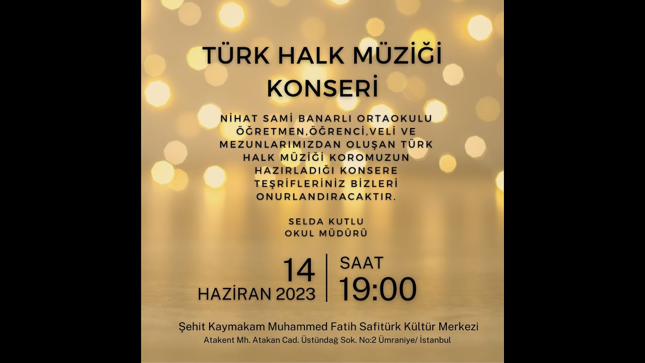 NSBOO THM KOROSU 2023 - T&uuml;rk Halk M&uuml;ziği Konseri