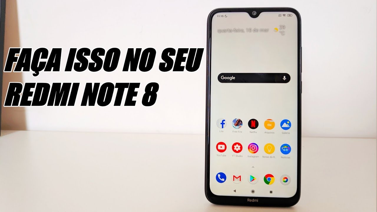 FAÇA ISSO NO SEU REDMI NOTE 8