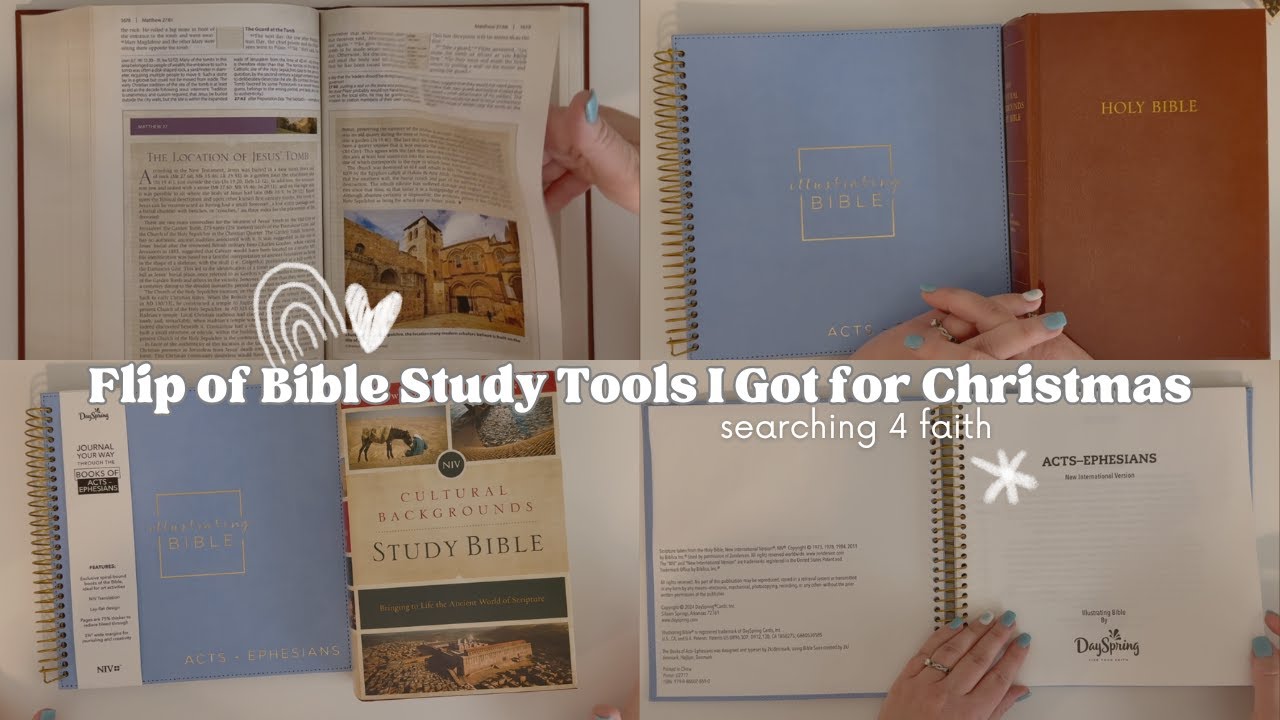 Перелистывание пособий по изучению Библии, которые мне подарили на Рождество