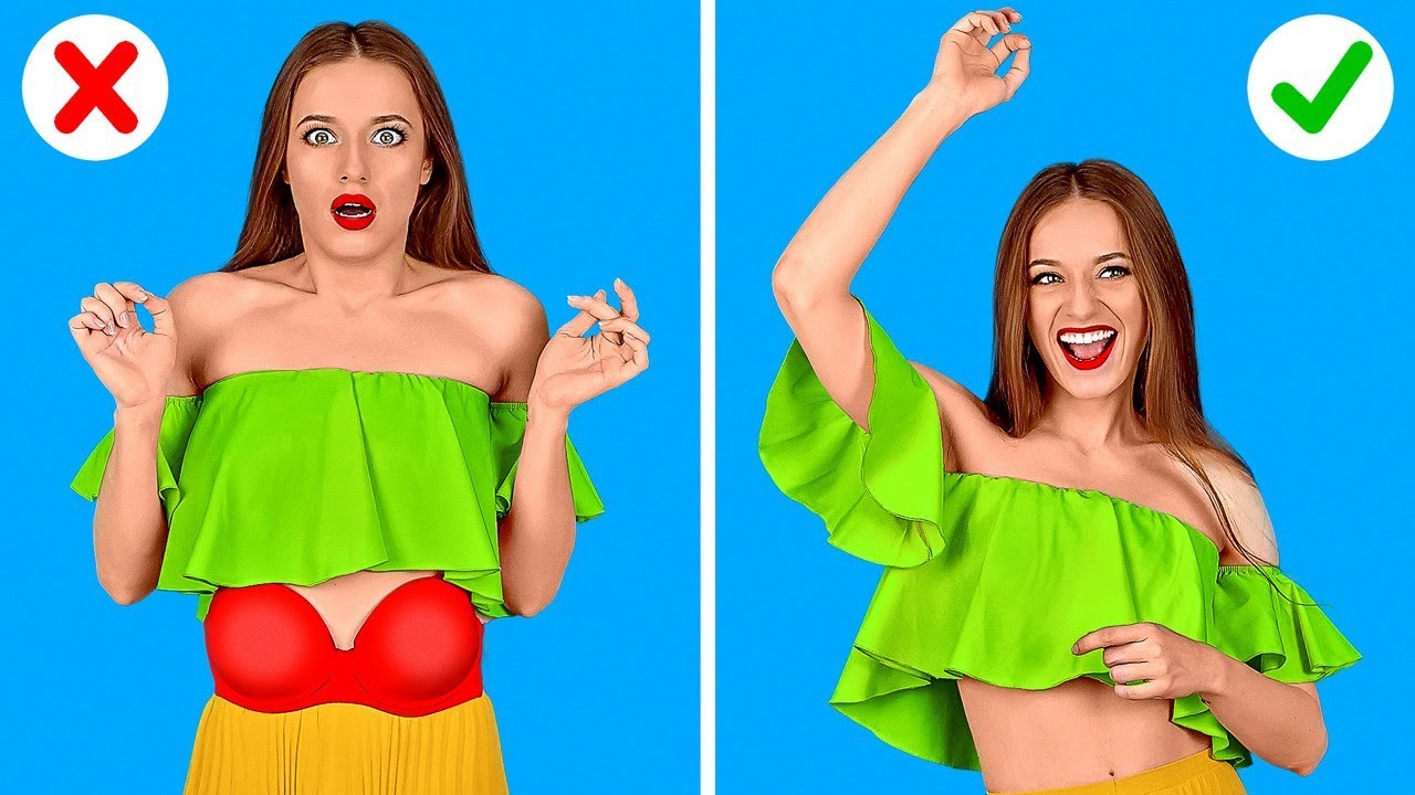 DES IDÉES FASHION POUR PARFAIRE TA GARDE-ROBE || Astuces de Retouche et De Pliage par 123 GO!