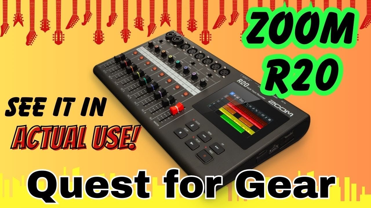 Zoom R20 - in USE - up close and personal