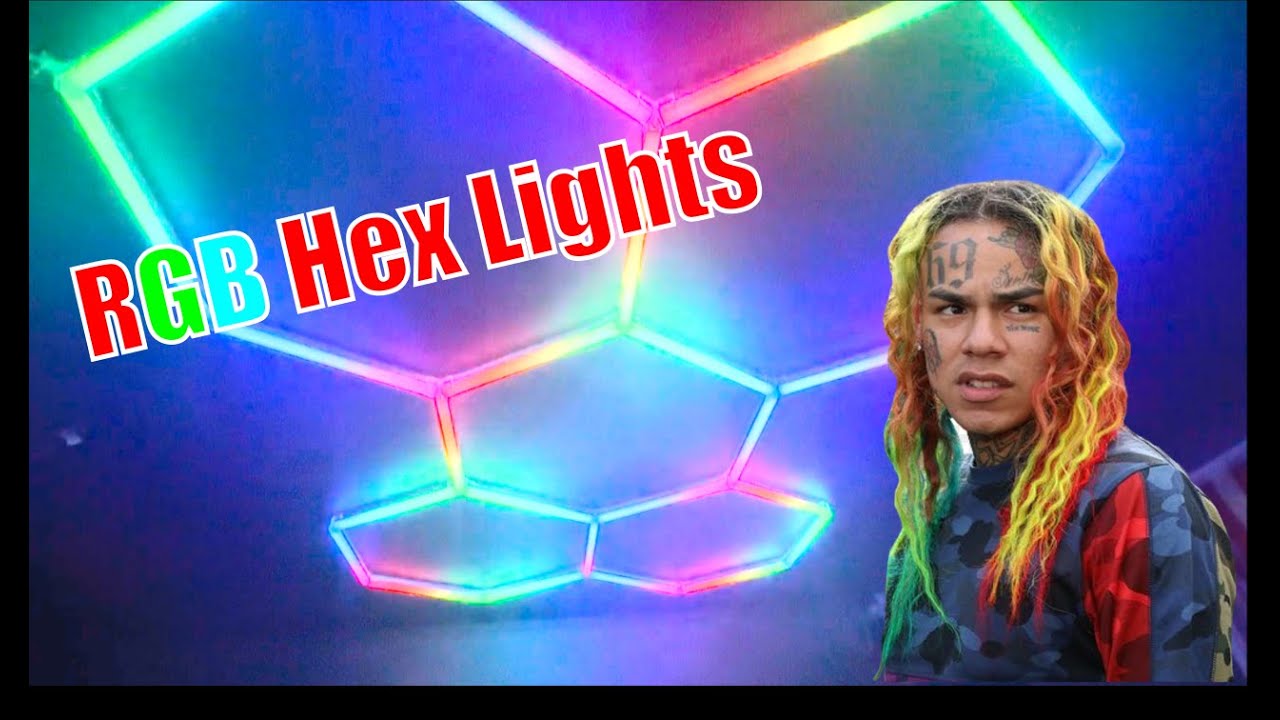 Complete RGB Hex Lights - Color Changing Ceiling Garage Shop Lights