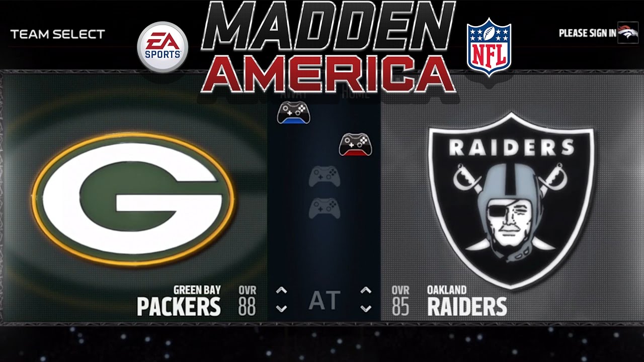 T-Fonk vs. Dave Grunfeld | Packers vs. Raiders | Madden NFL 17 Gameplay (Xbox) | NFL