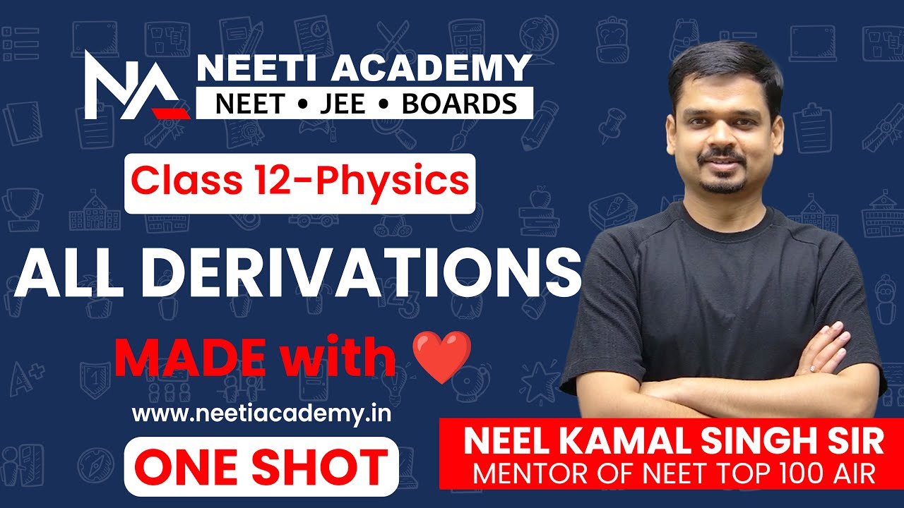 ALL Derivations | Class XII PHYSICS CBSE | One Shot | NeelKamal Sir @NeetiAcademy