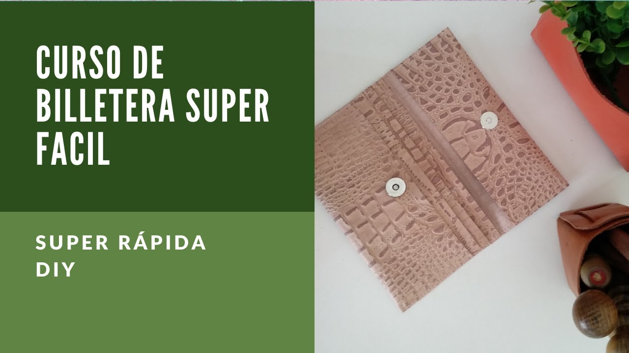 Curso de billetera o cartera super fácil! Cartera super fácil!!  Super easy wallet!!