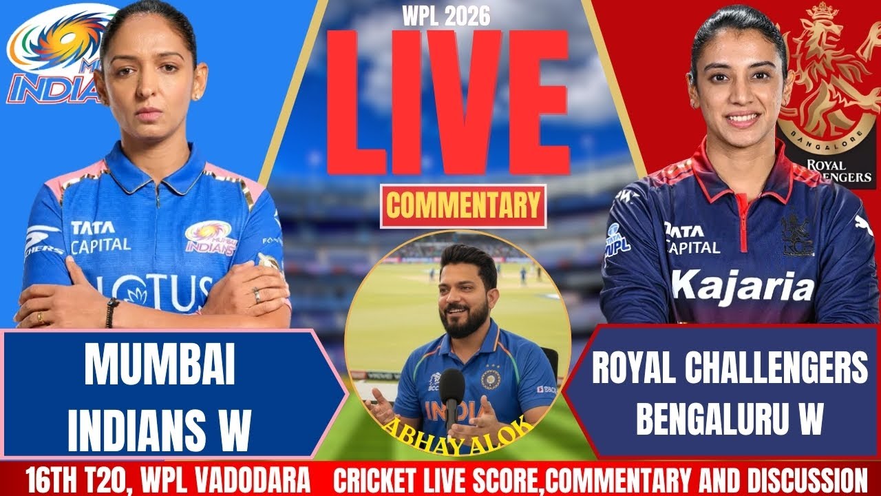 RCB Women vs Mumbai Indians Women | WPL LIVE | Live Cricket Score & Commentary | MIW VS RCBW
