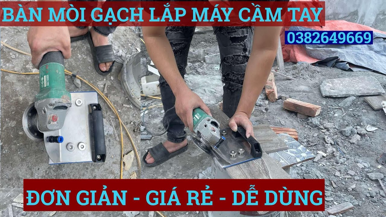 Mẫu Bàn Mòi Líp Cạnh Gạch Lắp Máy Cầm Tay Mới Nhất Dễ Sử Dụng