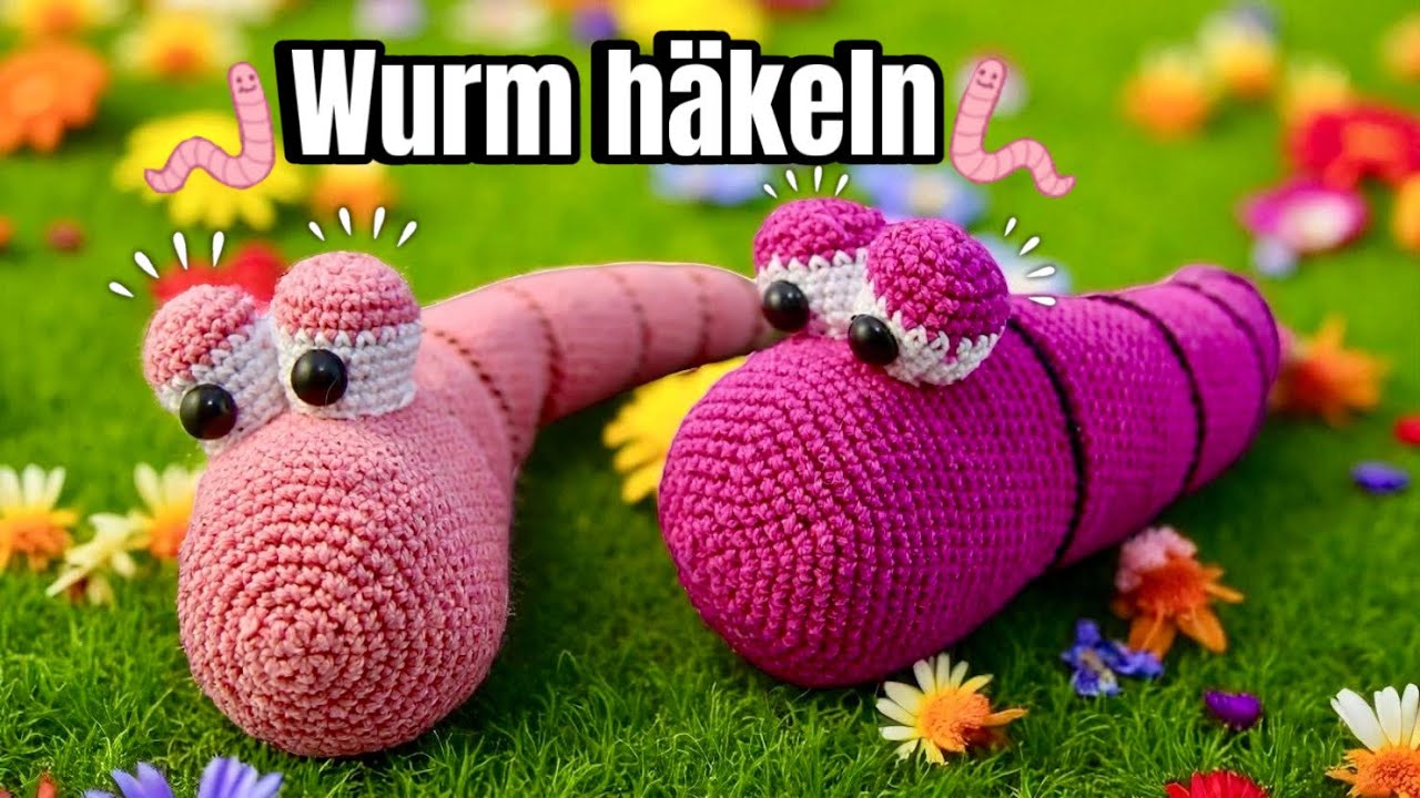 Amigurumi Regenwurm Karl - Worm