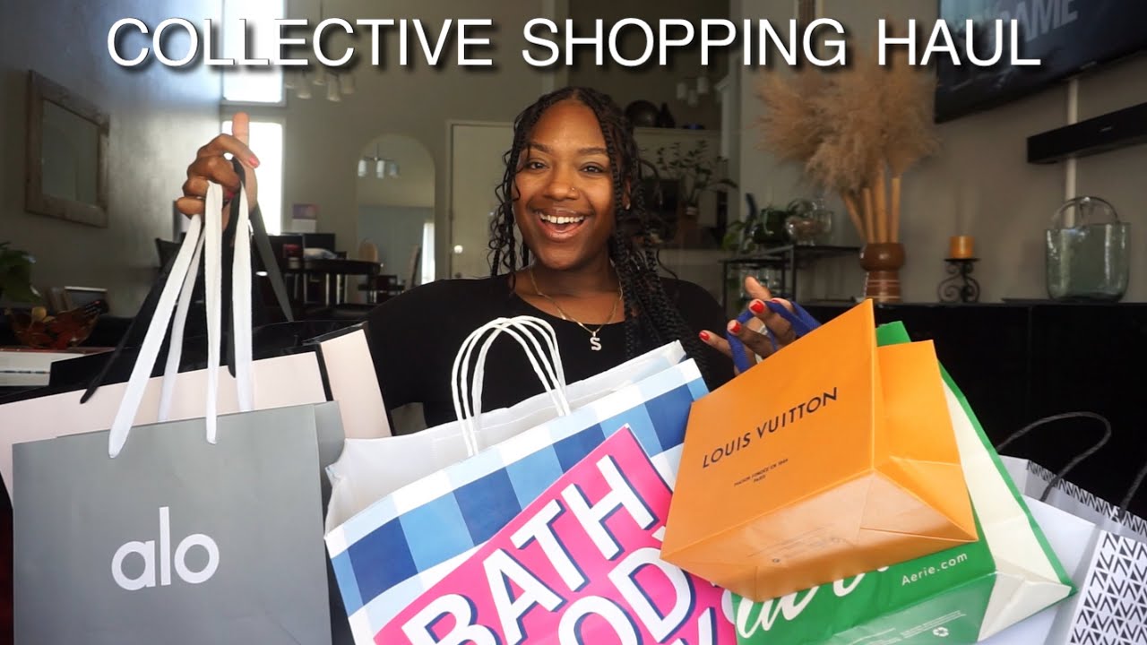 COLLECTIVE SHOPPING HAUL + TRY ON | LOUIS VUITTON, ALO, SKIMS, BATH & BODY WORKS & MORE