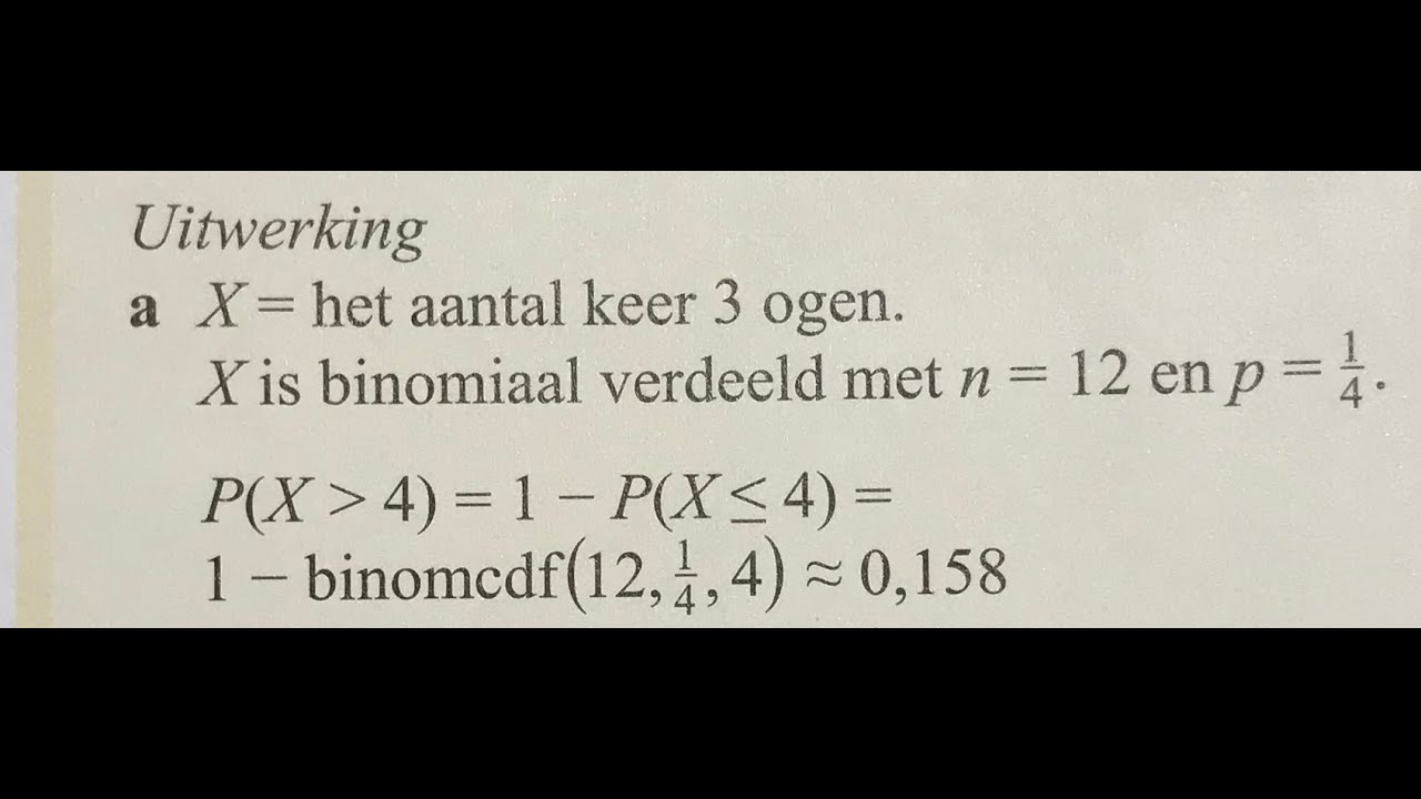 V5A binomiale verdeling