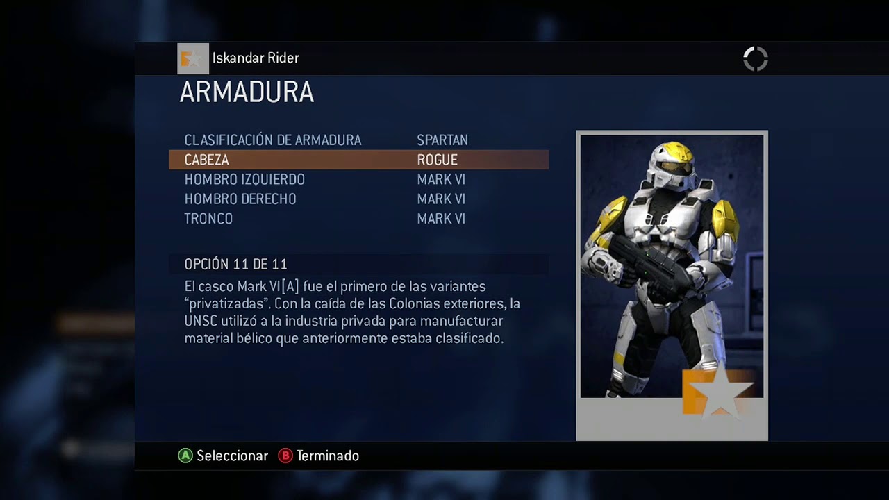 Halo 3 todas las armaduras Xbox 360