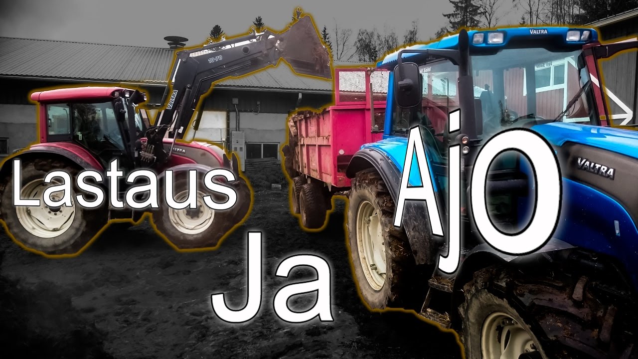 Paskan lastaus ja kuorman ajo - Sonnin kuivapaskaa