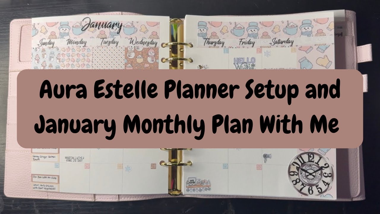 AE Planner Setup and January Monthly Plan With Me