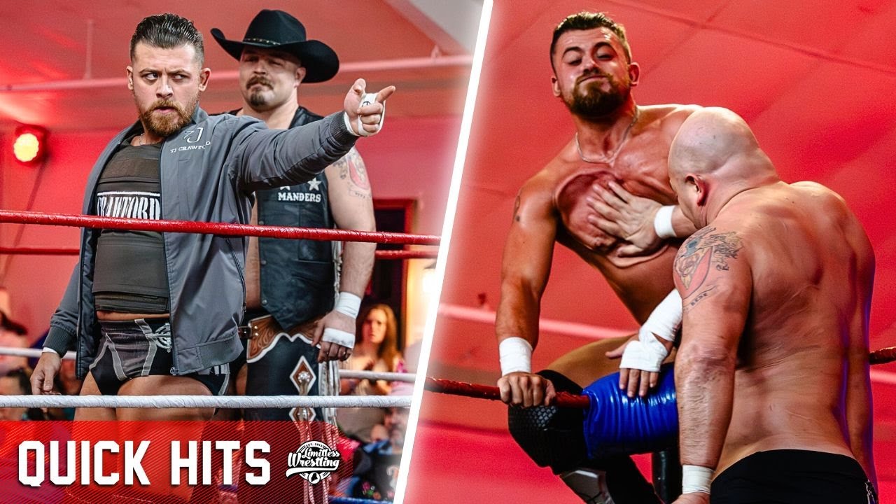 👊 HARDEST HITS • TJ Crawford vs. 1 Called Manders | Limitless Wrestling (WWE, TNA, GCW, wXw, NJPW)
