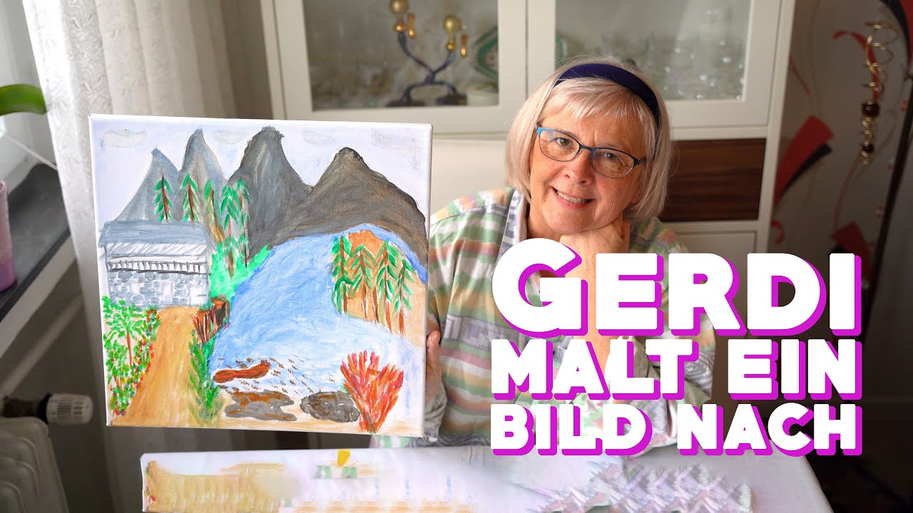 Ich male ein Bild nur anhand einer Beschreibung👩‍🎨🤣 | Gerdi Bie