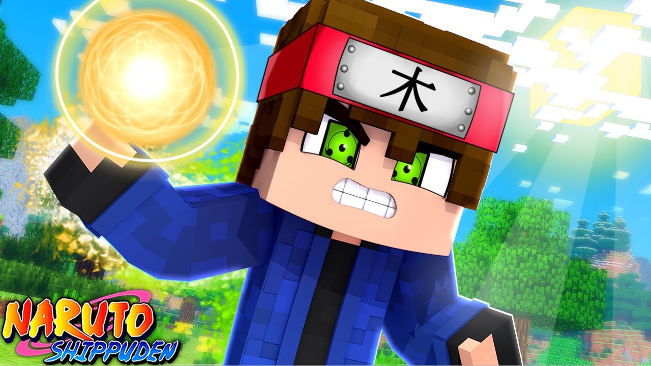 Minecraft : NARUTO G 🟢 - O NINJA DO SHARINGAN VERDE USOU O PODER DO SOL ! Ep 3