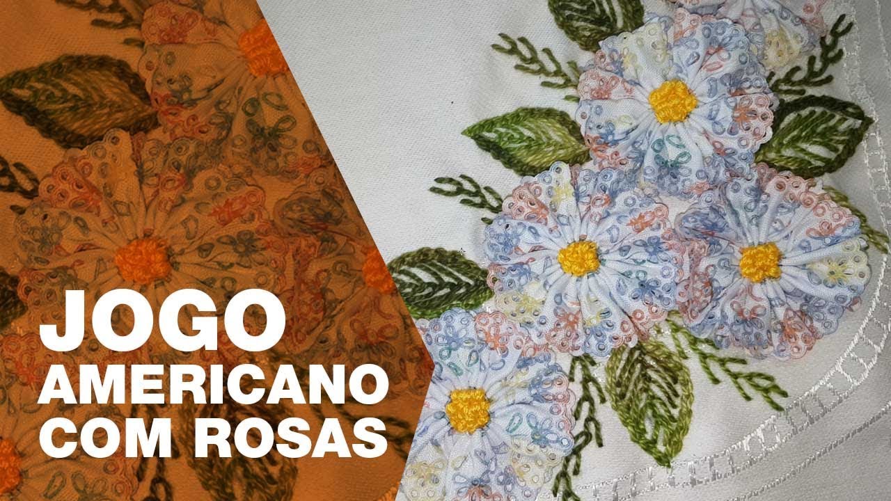 Rosinhas em jogo americano: faça você mesmo COM ENEDINA BARBOSA