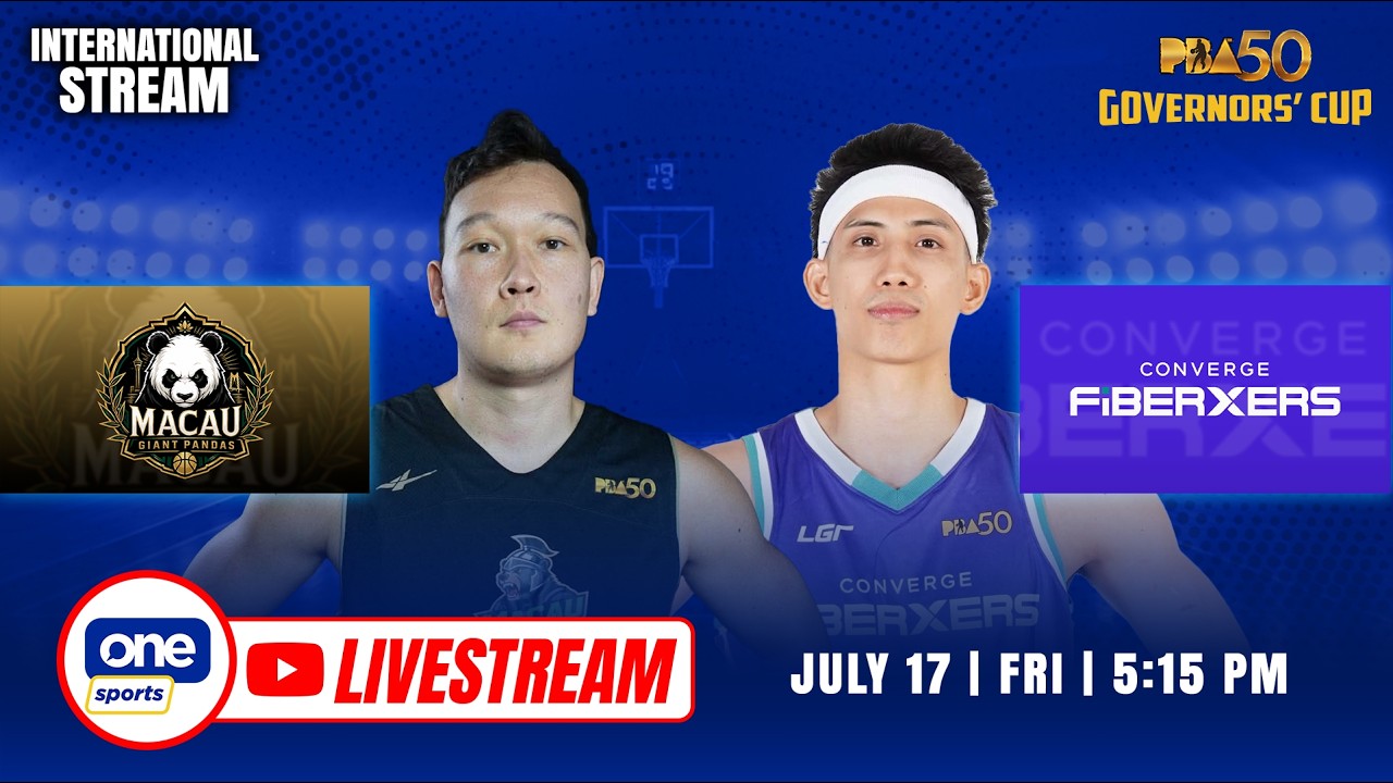 LIVE: MACAU vs CONVERGE | PBA SEASON 50 GOVERNORS' CUP | JULY 17, 2026 | INTERNATIONAL STREAM