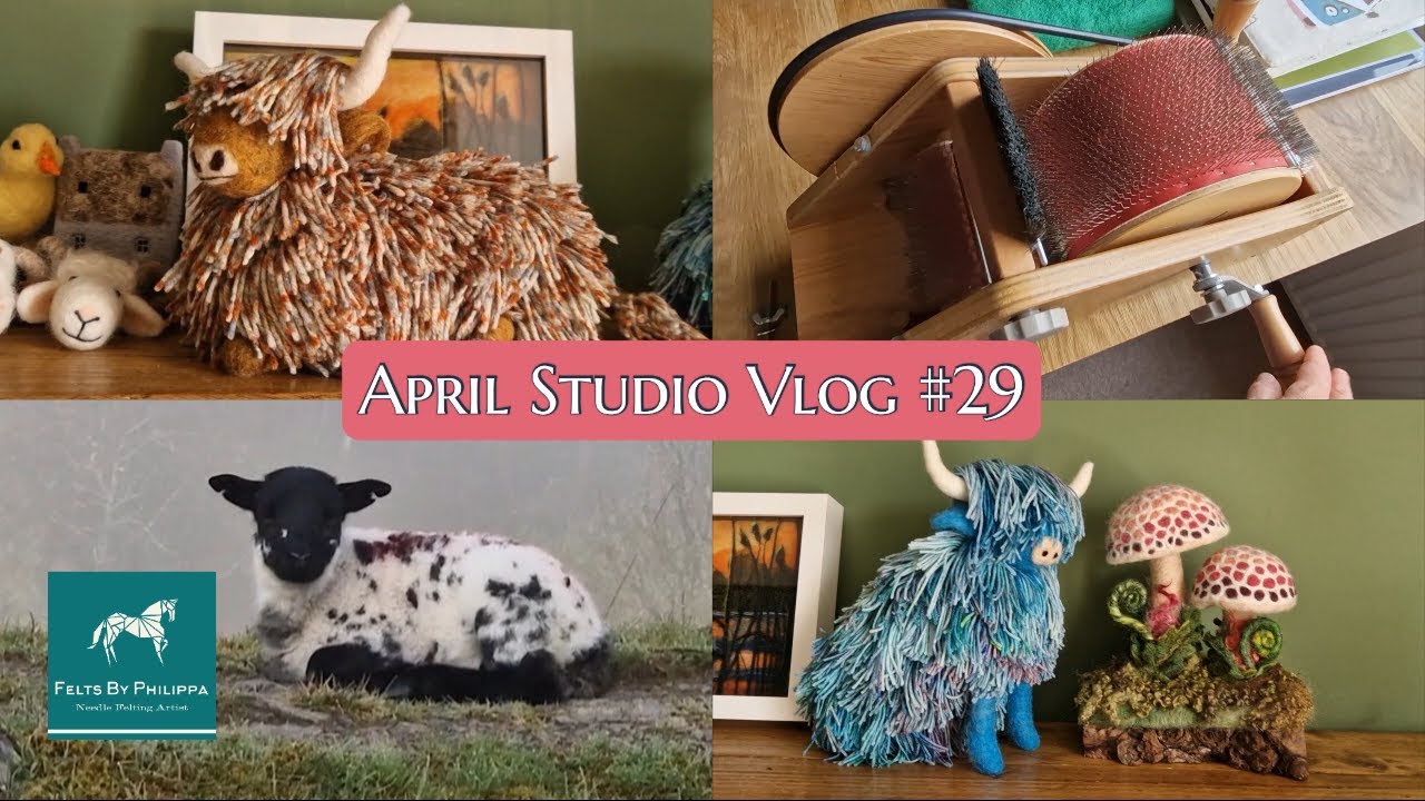 Yarn coo's, mushrooms, trips away and I got a drum carder! The diary of a needle felting business