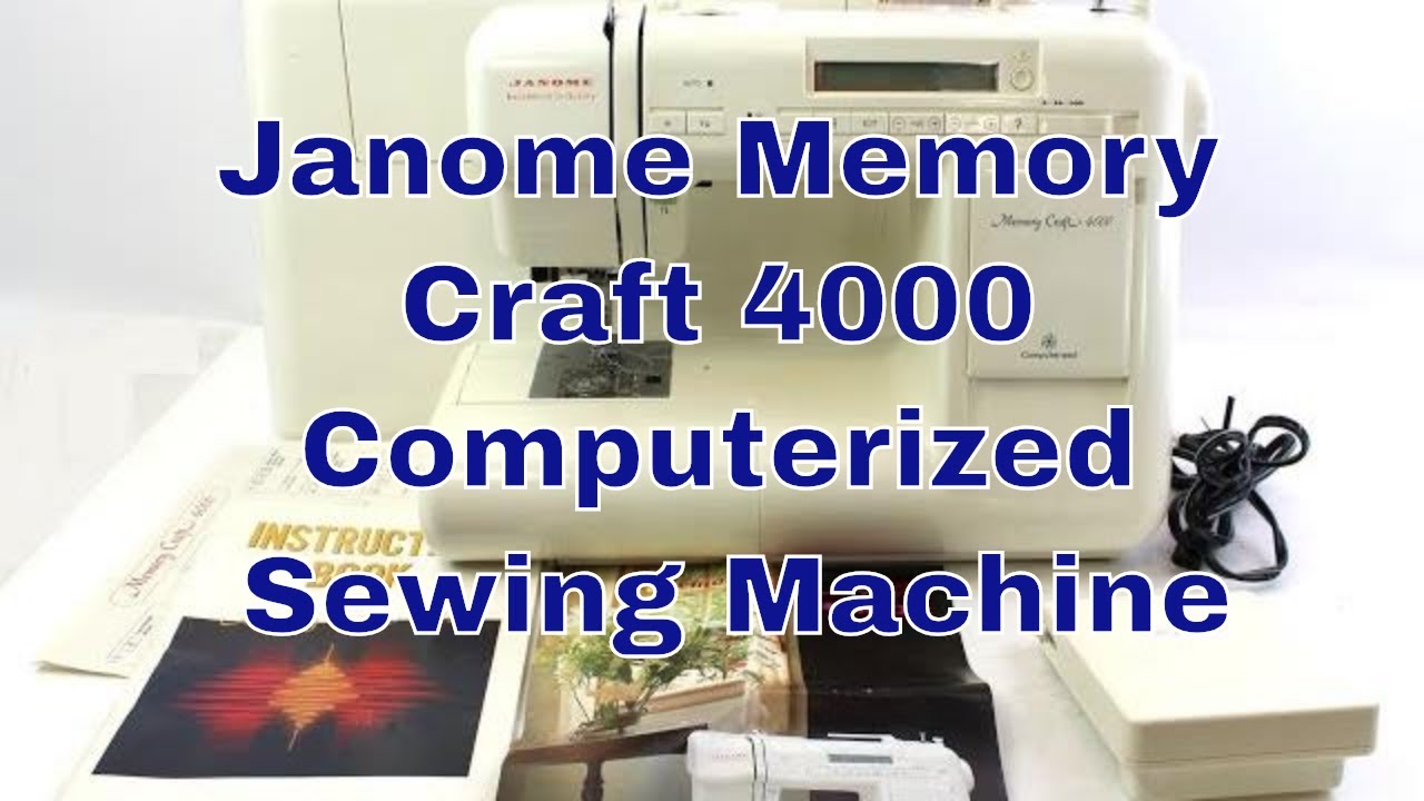 Janome Memory Craft 4000 Computerized Sewing Machine @PineHog