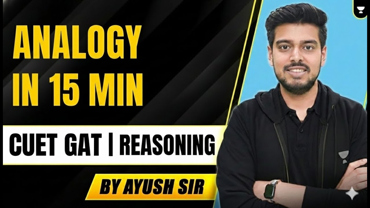 Analogy Complete 15 min | CUET GT 2026 Quantitative Aptitude | Ayush Sir