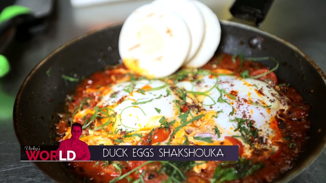 Shakshuka Recipe - How To Make Duck Eggs Shakshouka By Vicky Ratnani - Quick & Easy Breakfast Recipe