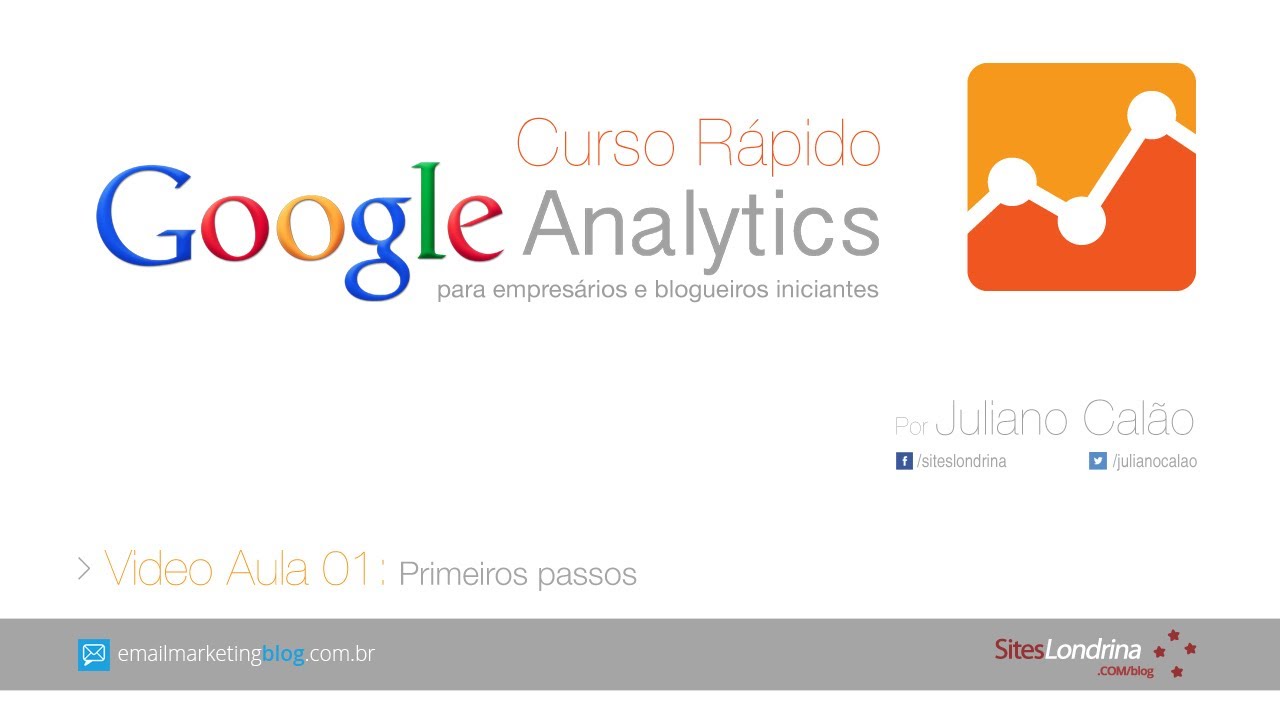 Criando sua conta no Google Analytics - Aula 01 | Curso R&aacute;pido de Google Analytics
