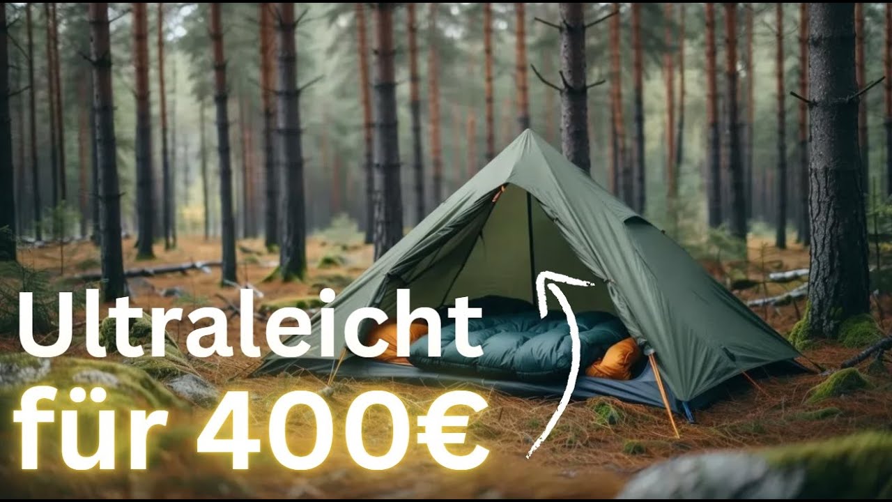 Ultraleicht für wenig Geld: Zelt, Isomatte, Schlafsack (Bikepacking)