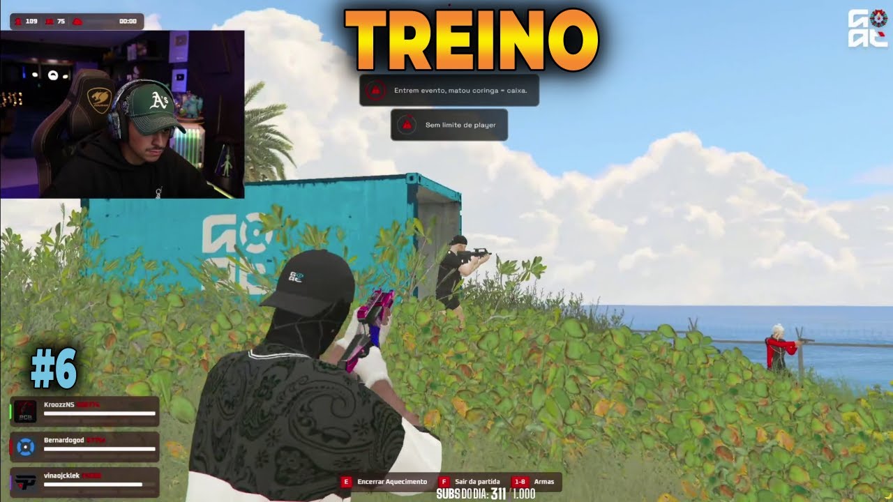 CORINGA TREINANDO A MIRA NO GOAT COM PESSOAL DA FRANÇA  #6