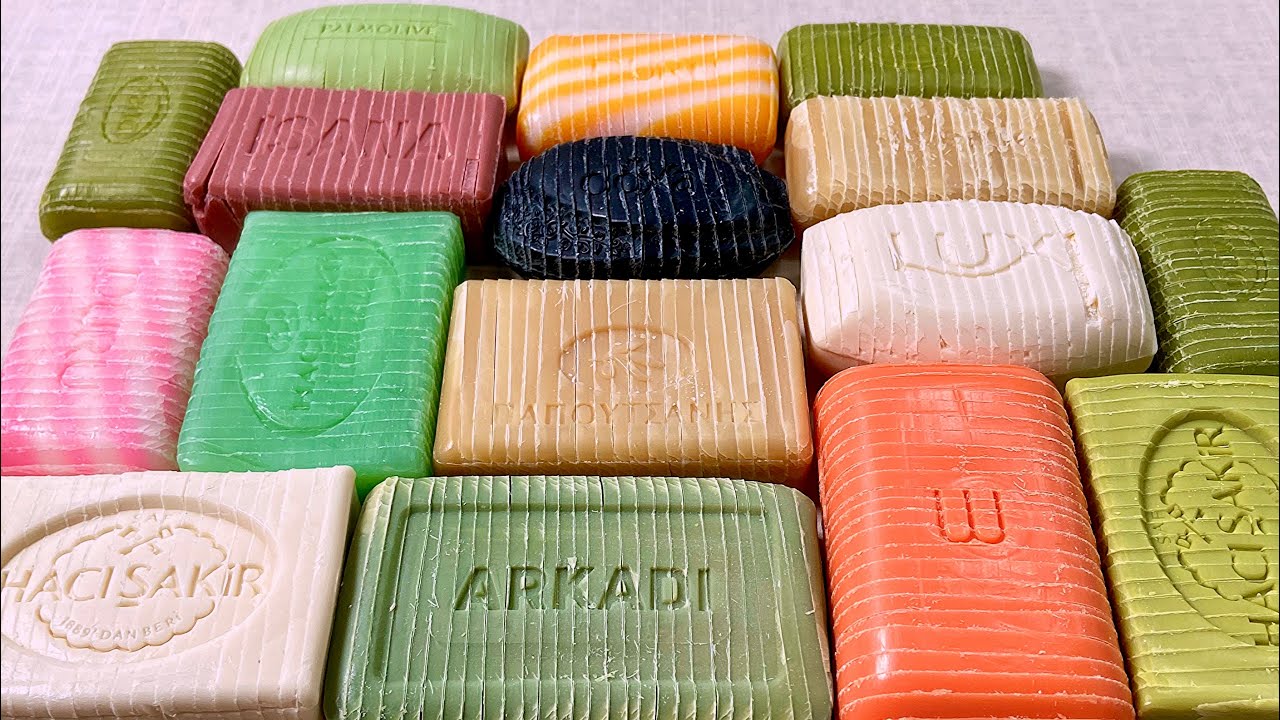 ASMR soap cutting Relaxing sounds АСМР мыло Хруст мыла