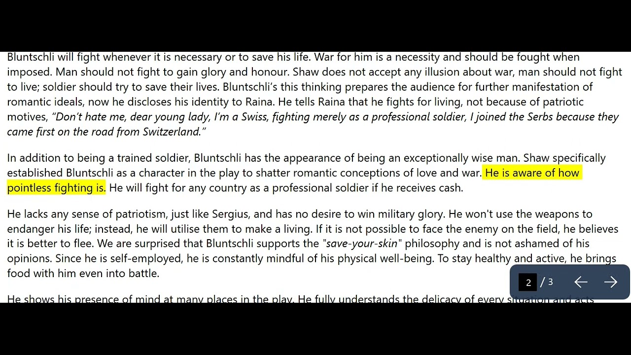 ARMS AND THE MAN AS AN ANTI ROMANTIC COMEDY