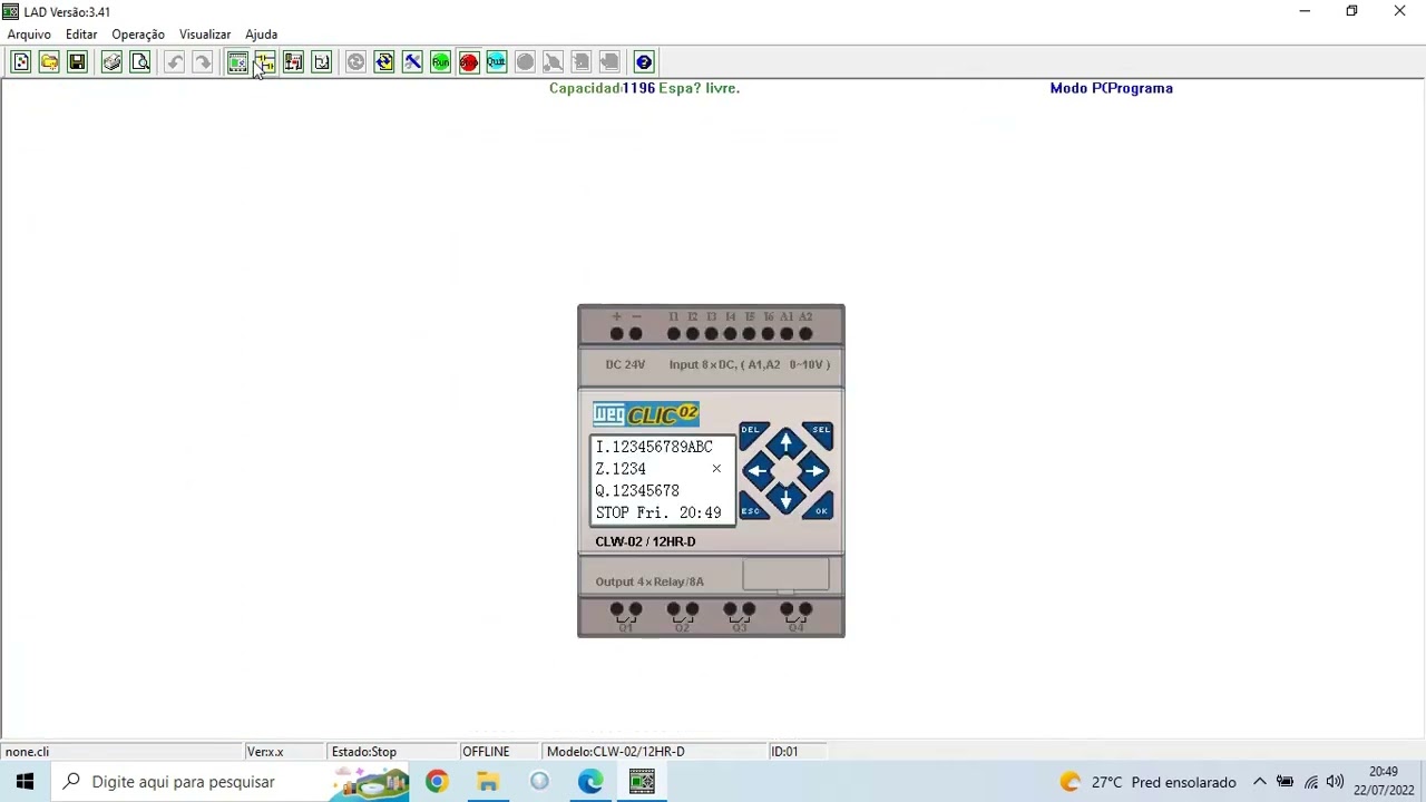 Linguagem Ladder Programação Com Clic-02 Weg - Sinais Analógicos - Video Aula 13