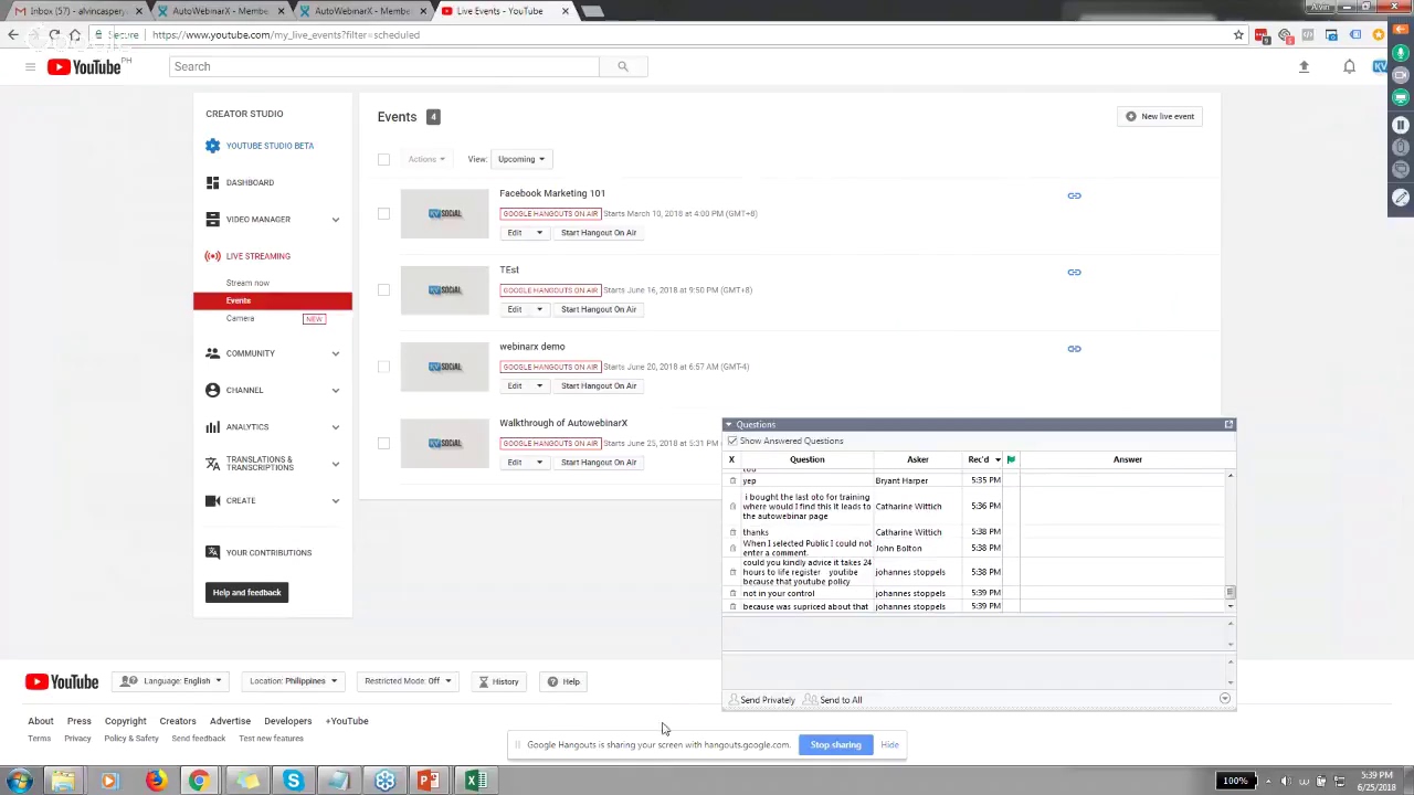 Walkthrough of AutowebinarX