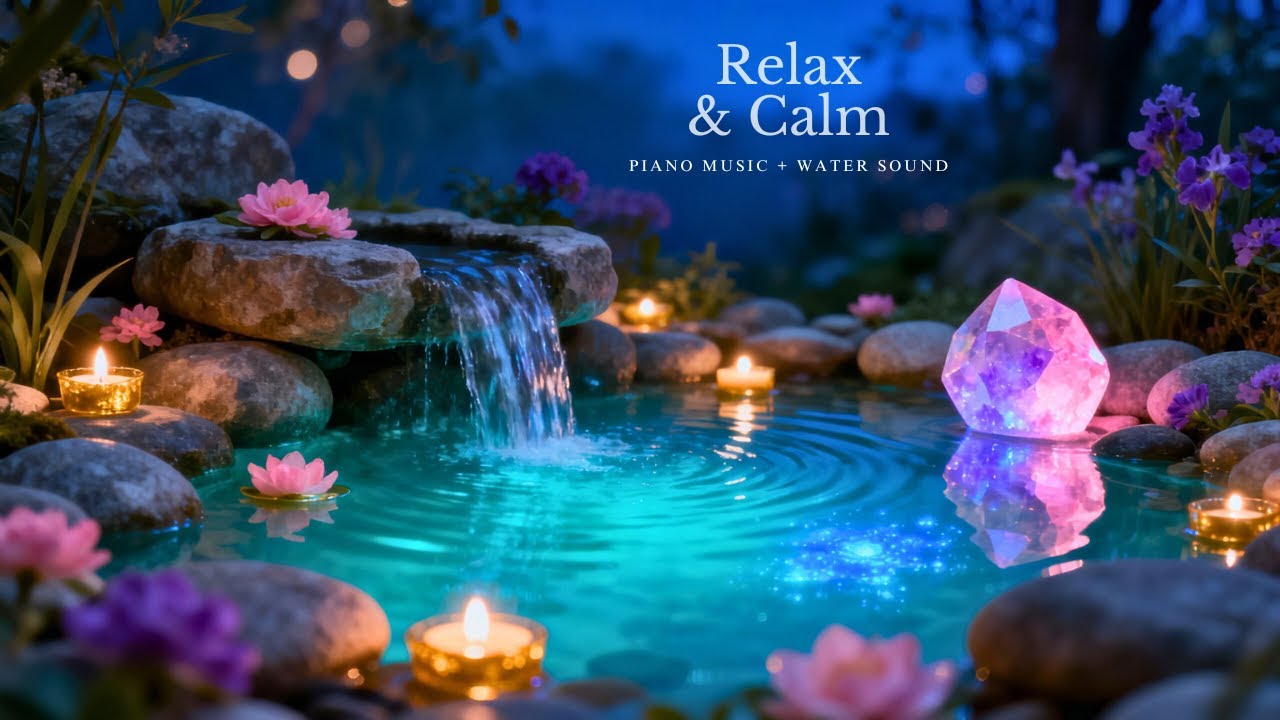 Pure Water Sounds & Healing Music 🪴 Deep Relaxation & Mental Clarity