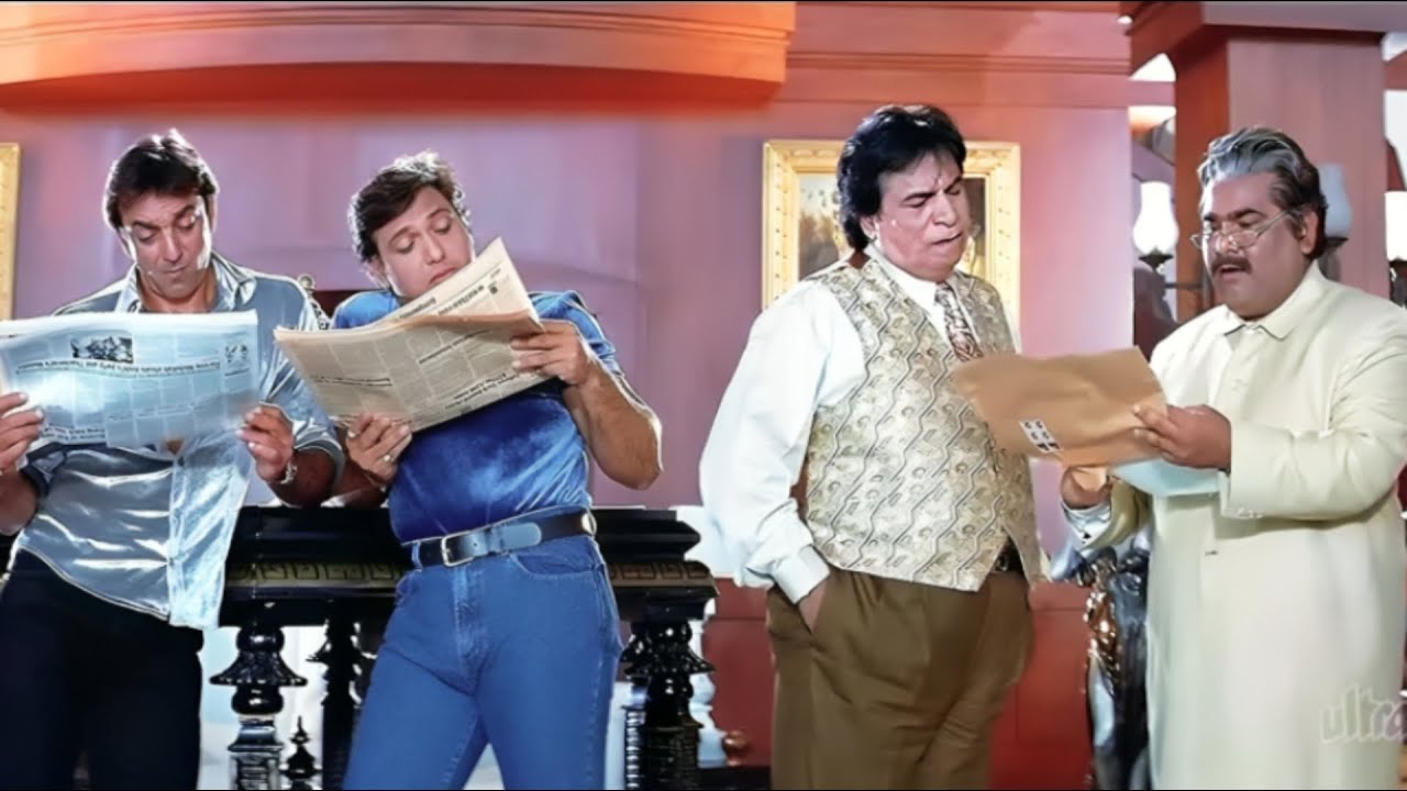 बाप के जीते जी बना दी वसीयत 😝 दो बदमाश बेटों की दिमागी चोरी | संजय दत्त - गोविंदा - कादर खान कॉमेडी