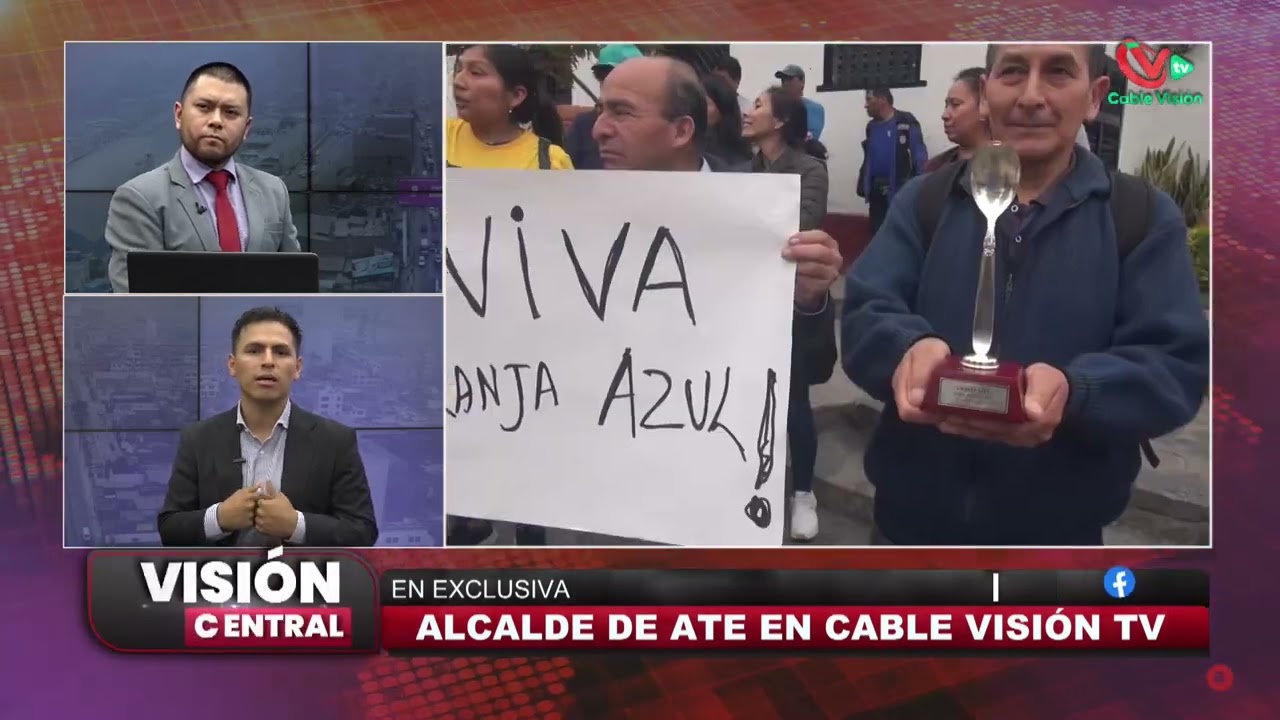 FRANCO VIDAL ALCALDE DE ATE REPONDE POR ACUSACIONES EN SU GESTION