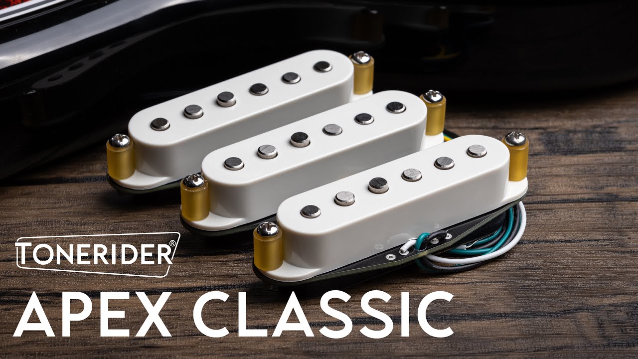 Tonerider - Apex Classic. Vintage-Voiced Humcancelling Pickups for all Stratocasters.