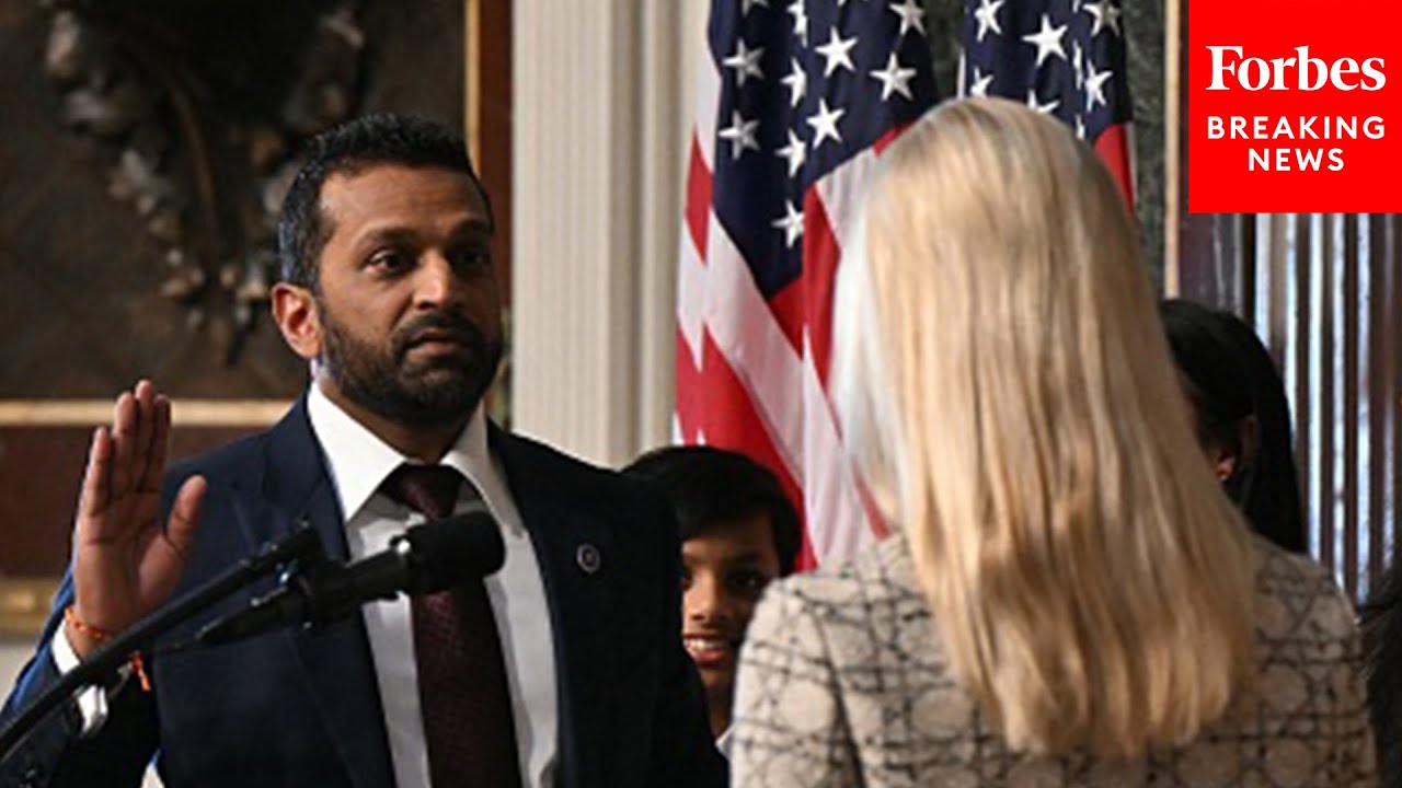 JUST IN: Attorney General Pam Bondi Swears Kash Patel In As FBI Director