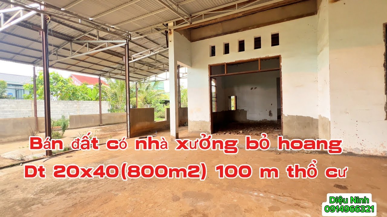 🌹(488) Chủ về quê cần bán thanh lý đất và nhà xưởng p2 Bảo Lộc