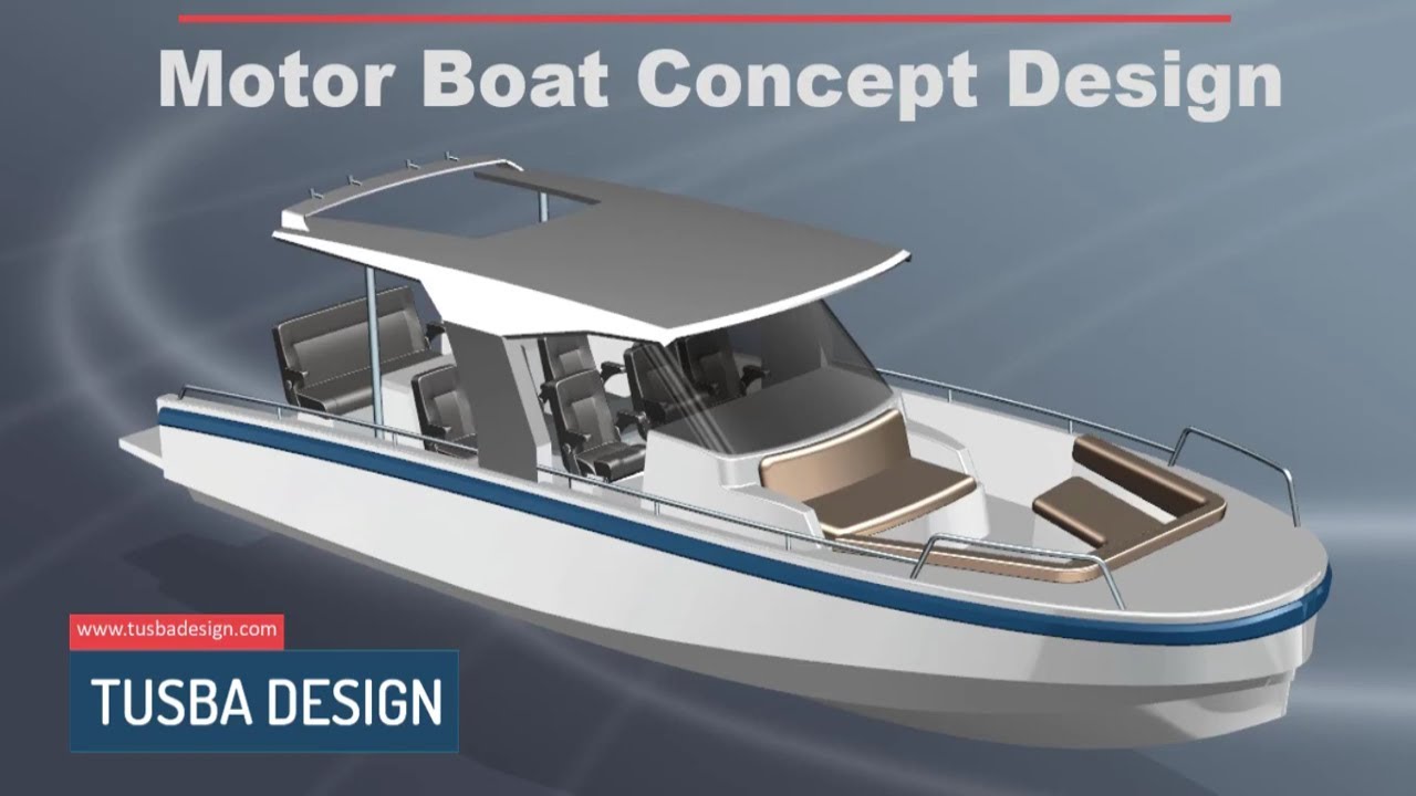 Motor Boat Concept Design | Siemens NX Rendering