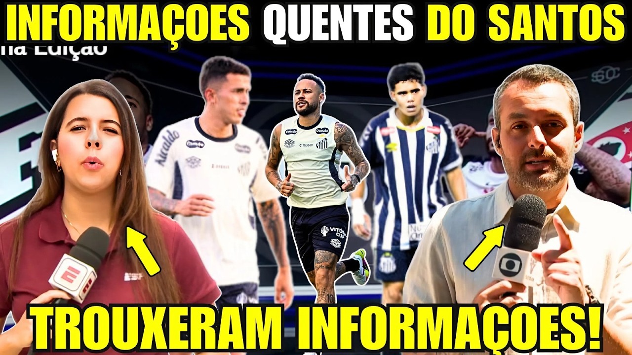 PLANTÃO URGENTE SANTOS VIRA A CHAVE PARA ENFRENTAR O INTER, POSSÍVEIS MUDANÇAS E NEYMAR NA SELEÇÃO