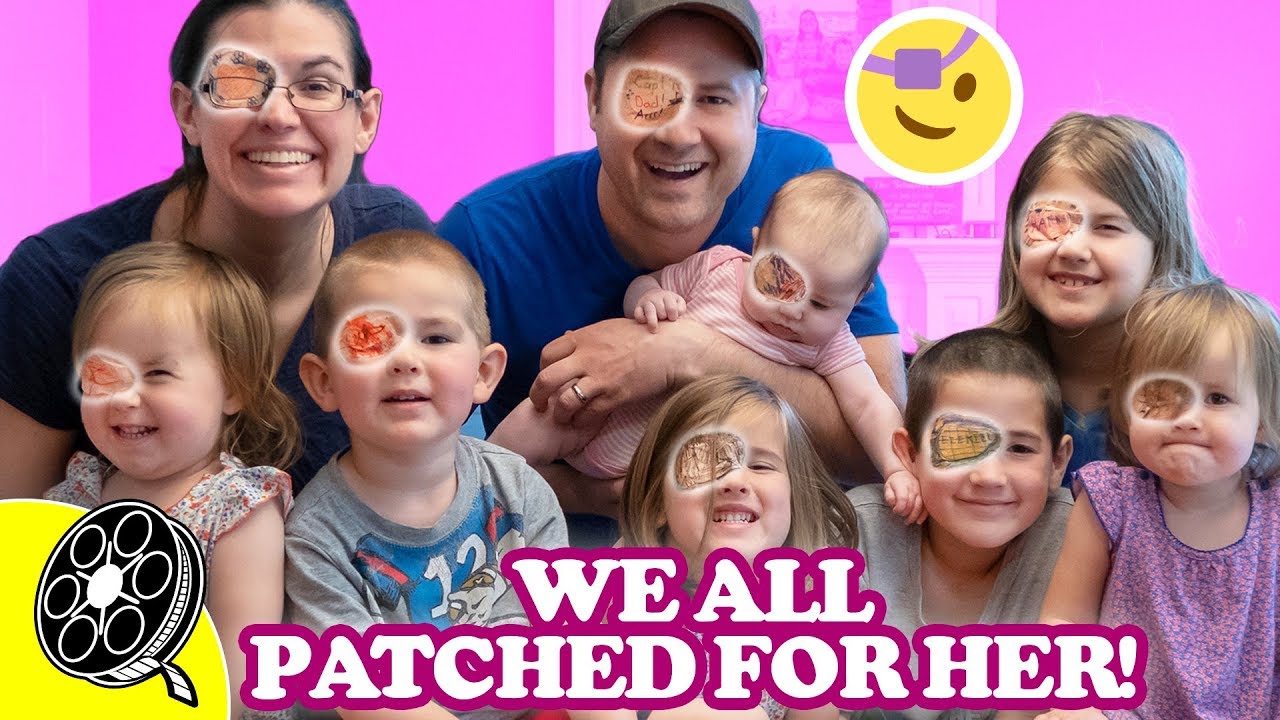 Wearing Eye Patches for our Baby!