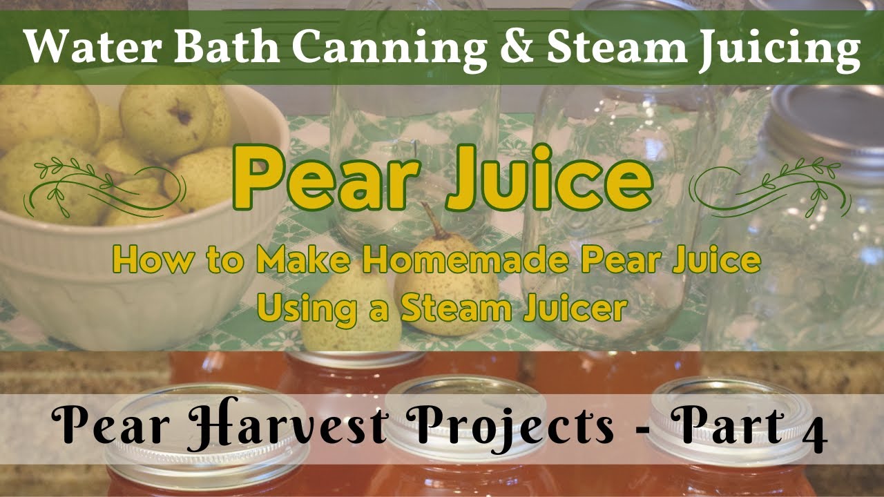 Homemade Pear Juice | Pear Harvest Projects - Part 4 | How to Use a Steam Juicer to Make Pear Juice!