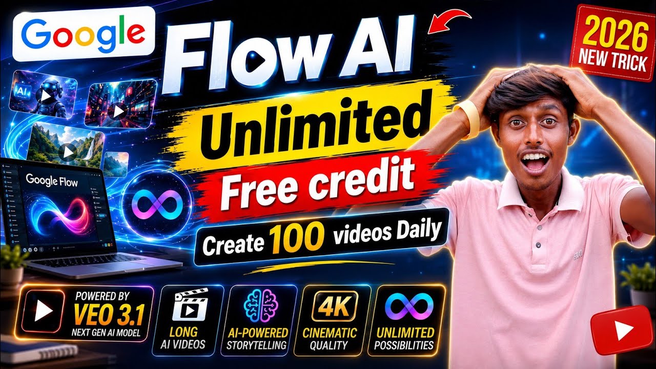 Google Flow Unlimited Credits | Google Flow Free subscription | Google Flow Credits | ai video