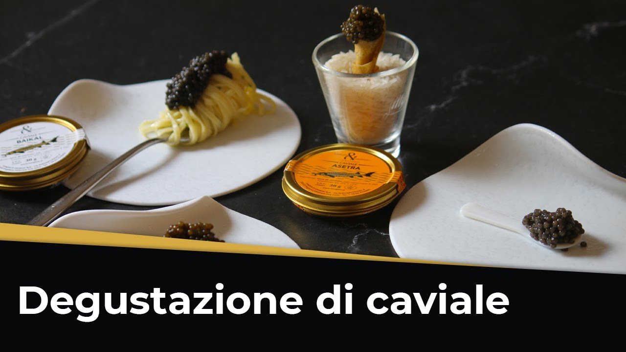 4 idee per APERITIVO CON IL CAVIALE | Beluga, Asetra, Kaluga e Baikal