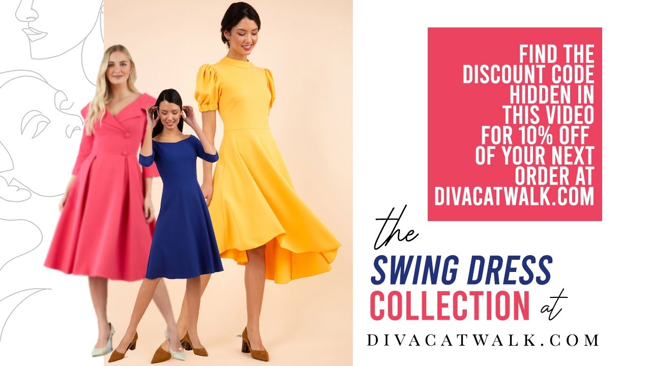 Swing Dresses: Knee-Length Swing Dresses, Swing Dresses with Pockets, Occasion Swing Dresses.