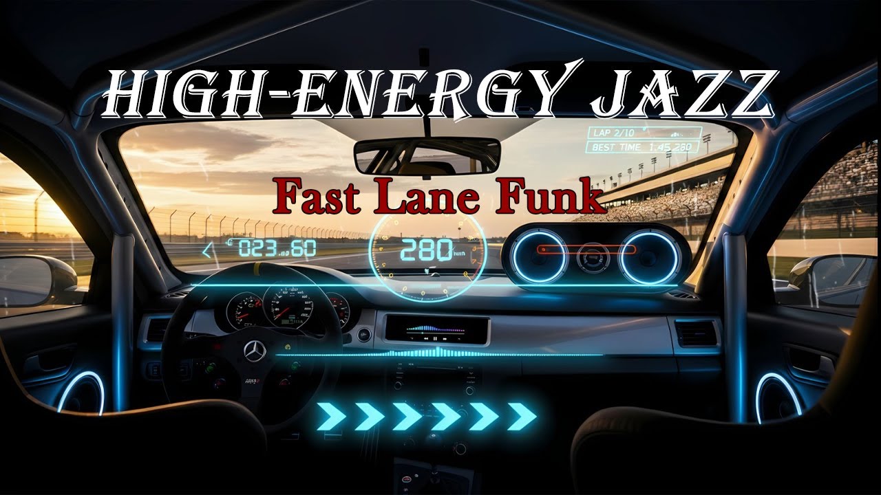 Fast Lane Funk 🌈🚘 High-Energy Jazz Ride