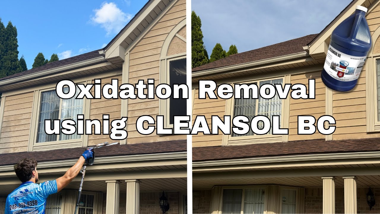 Oxidation Removal with Cleansol BC | Professional Siding Restoration
