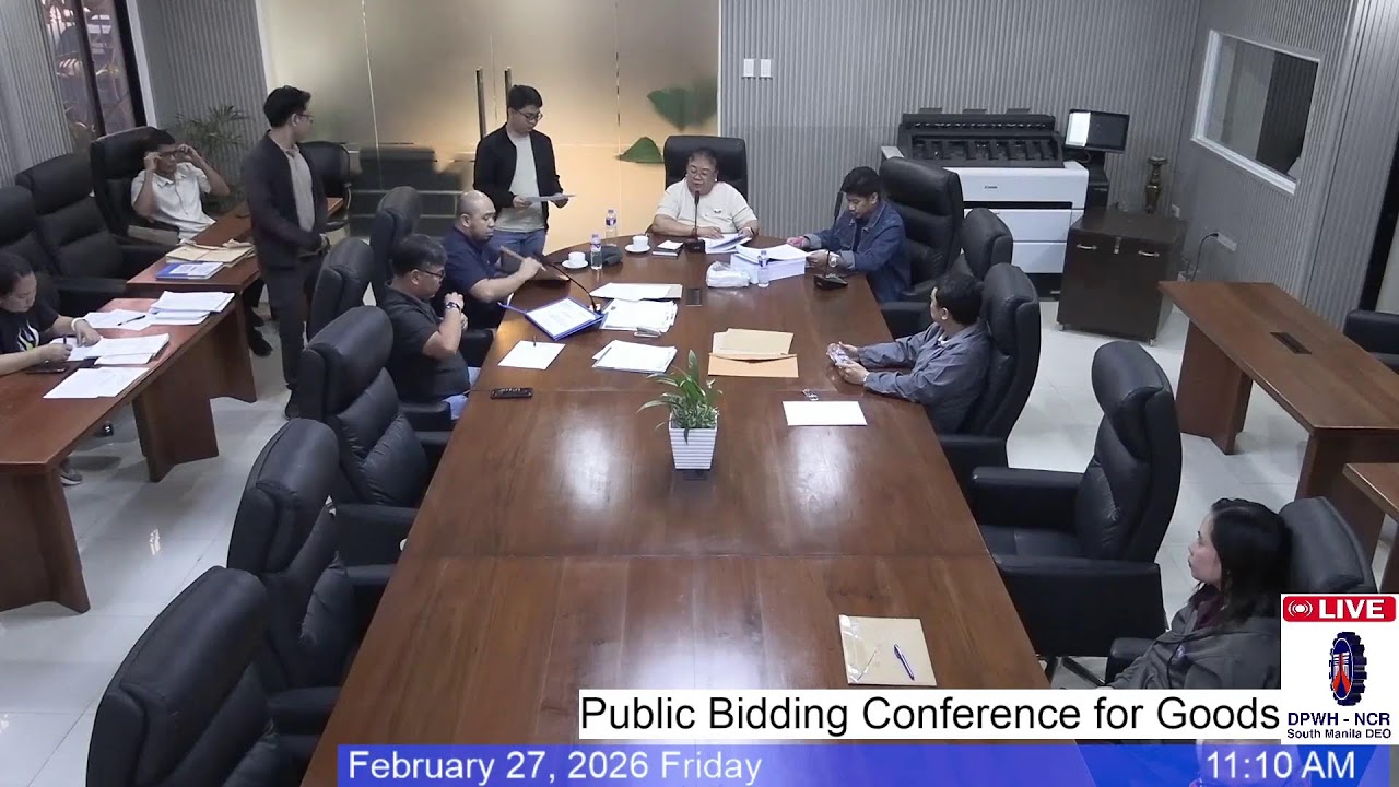 Procurement Livestream for DPWH South Manila DEO, February 27, 2025
