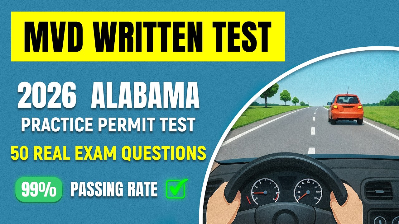 2026 Alabama MVD Permit Practice Test — Real Questions & Answers to Pass Your Learner’s Permit